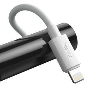 Cablul USB-C la Lightning Baseus Simple Wisdom, PD, 20W, 1.5m (alb) 2buc.