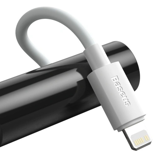 Buy Baseus Simple Wisdom Data Cable Kit USB-C to Lightning PD 20W (2PCS/Set) 1.5m White - BSU1897WHT - {ean13} - Home Screen Store Europe
