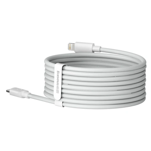 Buy Baseus Simple Wisdom Data Cable Kit USB-C to Lightning PD 20W (2PCS/Set) 1.5m White - BSU1897WHT - {ean13} - Home Screen Store Europe