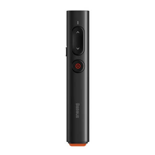 Kup Controler multifuncțional Baseus Orange Dot pentru prezentări, cu indicator laser, fără baterii (negru) - BSU1898BLK - {ean13} - Sklep Home Screen