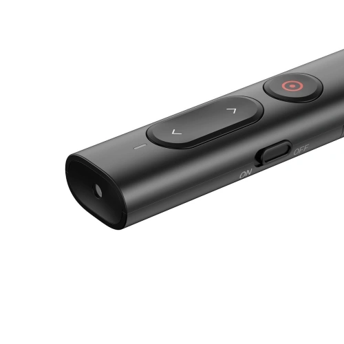 Kup Controler multifuncțional Baseus Orange Dot pentru prezentări, cu indicator laser, fără baterii (negru) - BSU1898BLK - {ean13} - Sklep Home Screen