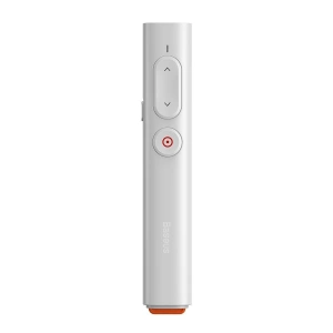 Kup Telecomandă multifuncțională Baseus Orange Dot pentru prezentări, cu indicator laser, fără baterii (albă) - BSU1899WHT - {ean13} - Sklep Home Screen