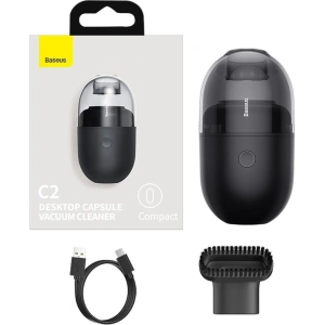 Kup Bezdrátový mini stolní vysavač Baseus Capsule C2, 1000Pa (černý) - BSU1900BLK - {ean13} - Sklep Home Screen