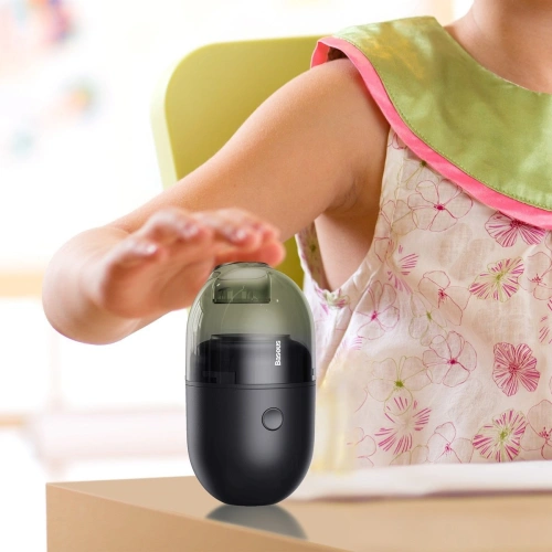 Kup Vezeték nélküli mini asztali porszívó Baseus Capsule C2, 1000Pa (fekete) - BSU1900BLK - {ean13} - Sklep Home Screen