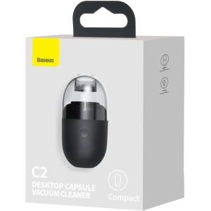 Kup Bezdrátový mini stolní vysavač Baseus Capsule C2, 1000Pa (černý) - BSU1900BLK - {ean13} - Sklep Home Screen