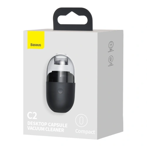 Kup Bezdrátový mini stolní vysavač Baseus Capsule C2, 1000Pa (černý) - BSU1900BLK - {ean13} - Sklep Home Screen