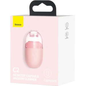 Buy Baseus C2 Desktop Capsule Vacuum Cleaner Pink - BSU1902PNK - {ean13} - Home Screen Store Europe