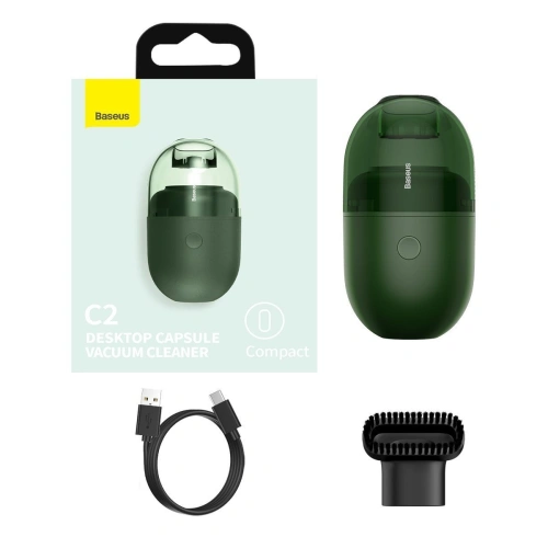 Kup Aspirator mini de birou fără fir Baseus Capsule C2, 1000Pa (verde) - BSU1903GRN - {ean13} - Sklep Home Screen