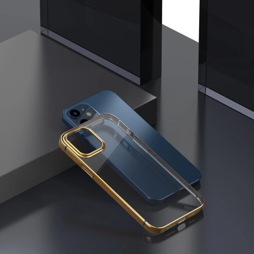 Kup Etui transparent Baseus Shining Case Apple iPhone 12/12 Pro (auriu) - BSU1906GLD - {ean13} - Sklep Home Screen