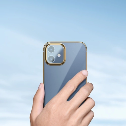 Kup Etui transparent Baseus Shining Case Apple iPhone 12/12 Pro (auriu) - BSU1906GLD - {ean13} - Sklep Home Screen