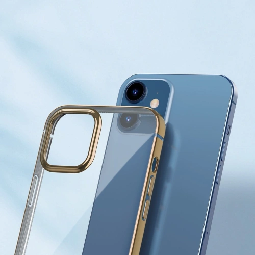 Kup Etui transparent Baseus Shining Case Apple iPhone 12/12 Pro (auriu) - BSU1906GLD - {ean13} - Sklep Home Screen