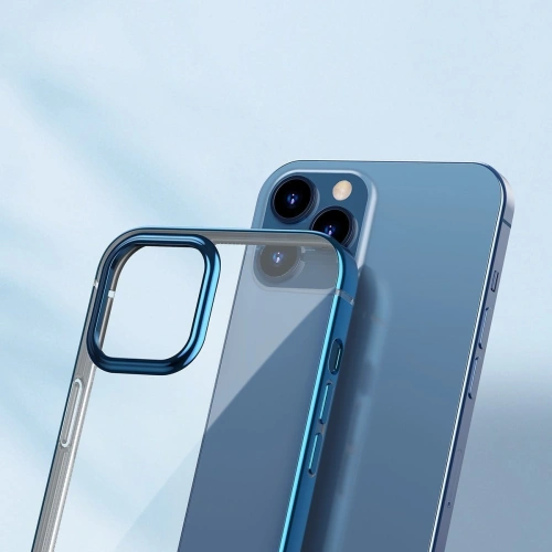 Kup Etui transparent Baseus Shining Case Apple iPhone 12/12 Pro (albastru) - BSU1907BLU - {ean13} - Sklep Home Screen