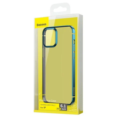 Kup Etui transparent Baseus Shining Case Apple iPhone 12/12 Pro (albastru) - BSU1907BLU - {ean13} - Sklep Home Screen