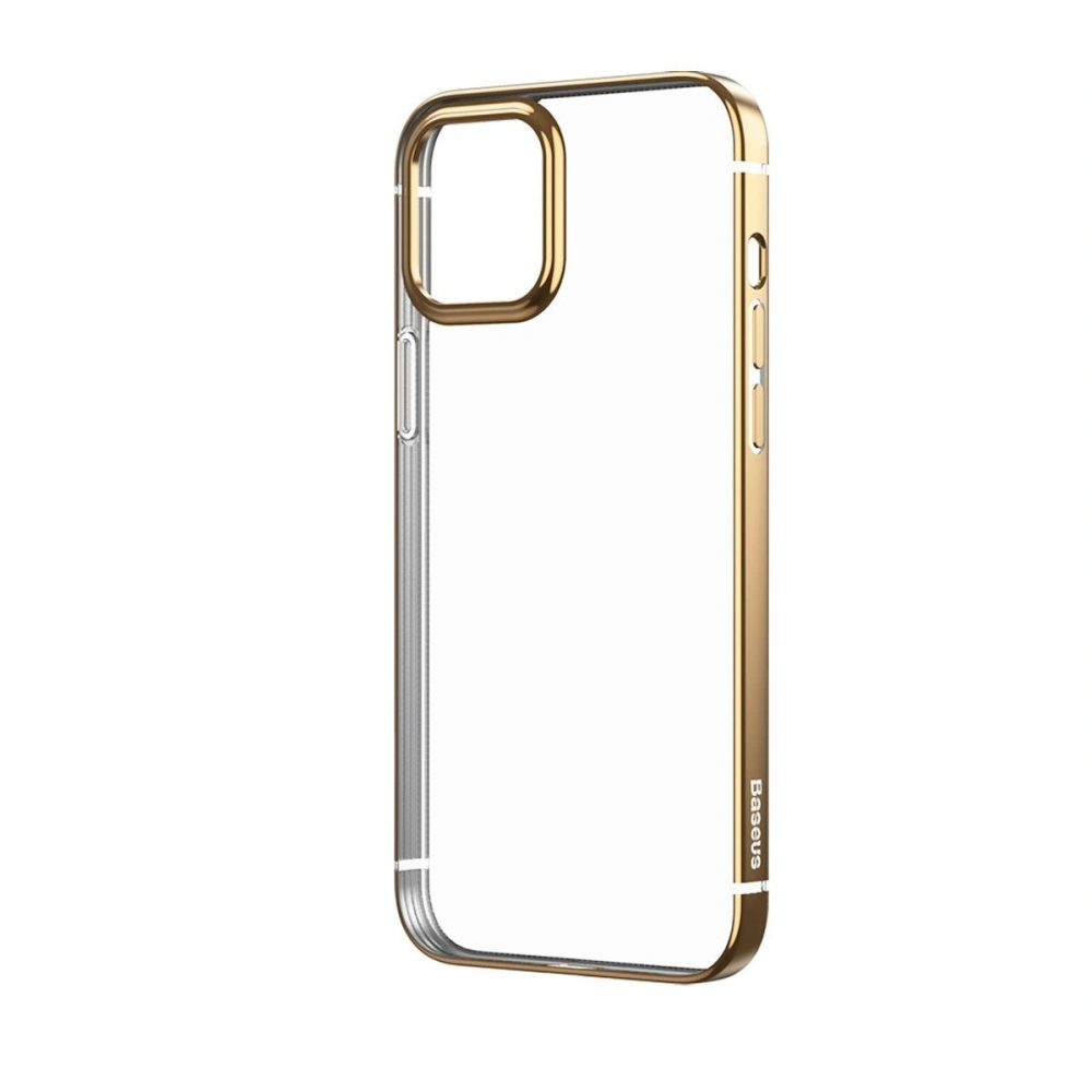 Przezroczyste etui Baseus Shining Case Apple iPhone 12/12 Pro (złoty)