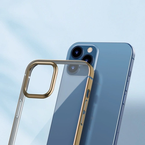 Kup Etui transparent Baseus Shining Case Apple iPhone 12/12 Pro (auriu) - BSU1910GLD - {ean13} - Sklep Home Screen