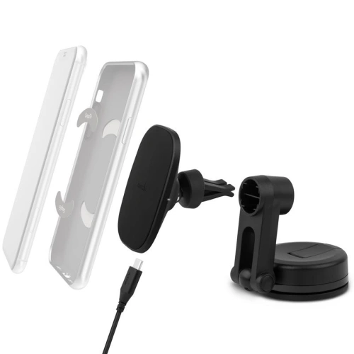 Kup Magnetikus autós tartó vezeték nélküli töltéssel Moshi SnapTo Univerzális Autós Tartó Vezeték nélküli Töltéssel (Fekete) - MOSH128BLK - {ean13} - Sklep Home Screen