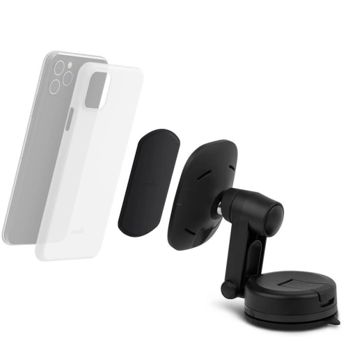 Kup Magnetický držák do auta s bezdrátovým nabíjením Moshi SnapTo Universal Car Mount with Wireless Charging (Black) - MOSH128BLK - {ean13} - Sklep Home Screen