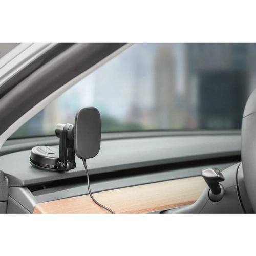Kup Magnetický držák do auta s bezdrátovým nabíjením Moshi SnapTo Universal Car Mount with Wireless Charging (Black) - MOSH128BLK - {ean13} - Sklep Home Screen