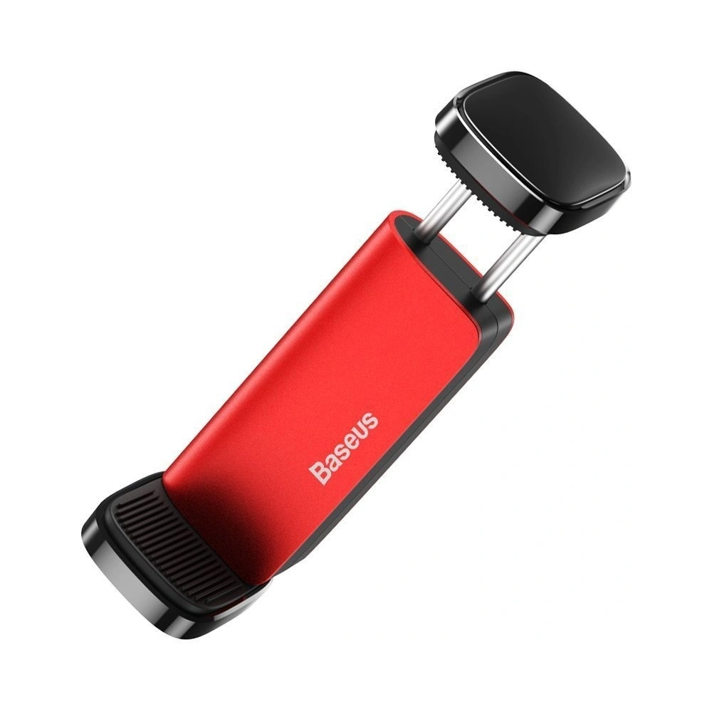 Zaciskowy uchwyt samochodowy do kratki Baseus Steel Cannon (czerwony)