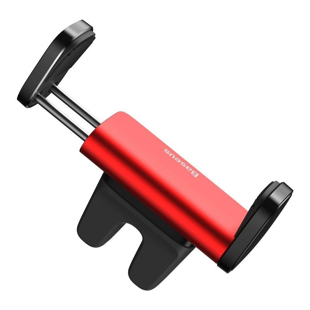 Zaciskowy uchwyt samochodowy do kratki Baseus Steel Cannon (czerwony)