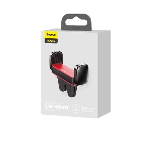 Buy Baseus Steel Cannon Clamp Holder to Ventilation Grid (red) - BSU1912RED - {ean13} - Home Screen Store Europe