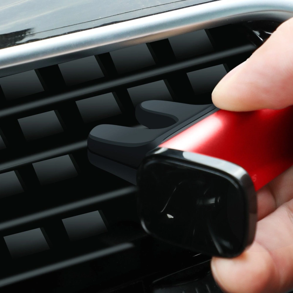 Zaciskowy uchwyt samochodowy do kratki Baseus Steel Cannon (czerwony)