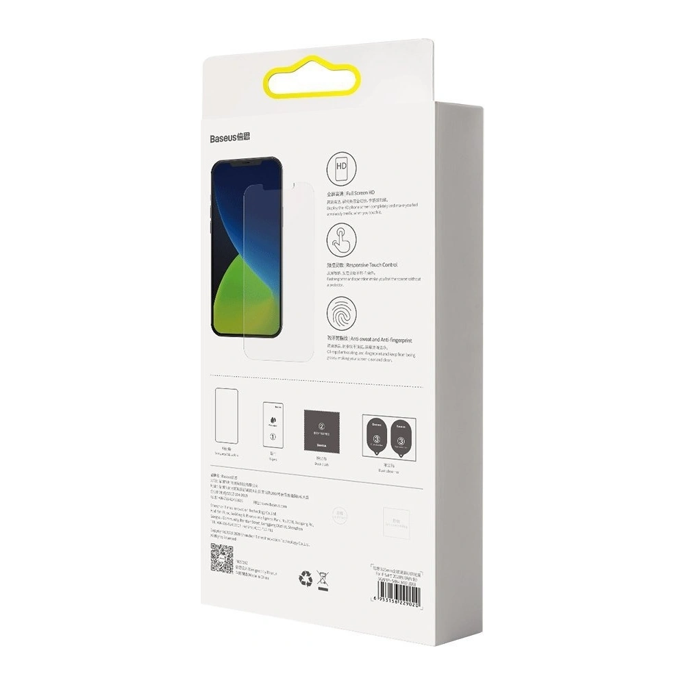 Szkło hartowane 0.25mm Baseus Apple iPhone 12/12 Pro (2szt.)