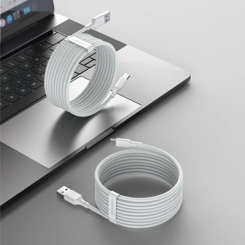 Kup Kabel USB-C Baseus Simple Wisdom, 40W, 5A, 1.5m (alb) 2buc. - BSU1917WHT - {ean13} - Sklep Home Screen