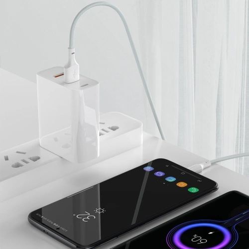 Kup Kabel USB-C Baseus Simple Wisdom, 40W, 5A, 1.5m (alb) 2buc. - BSU1917WHT - {ean13} - Sklep Home Screen