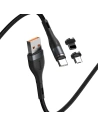 Baseus USB-Kabel Fast 4in1 USB zu USB-C / Lightning / Micro 5A 1m (grau + schwarz)