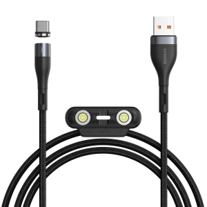 Buy USB Baseus Fast Cable 4in1 USB to USB-C / Lightning / Micro 5A 1m (gray + black) - BSU1920GRYBLK - {ean13} - Home Screen Store Europe