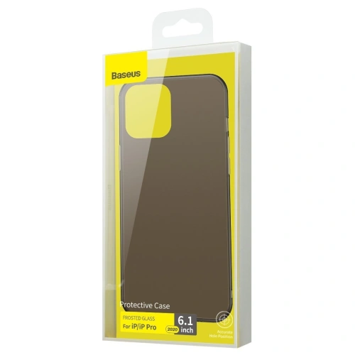 Kup Baseus Apple Case Mattglas Case iPhone 12/12 Pro (schwarz) - BSU1921BLK - {ean13} - Sklep Home Screen