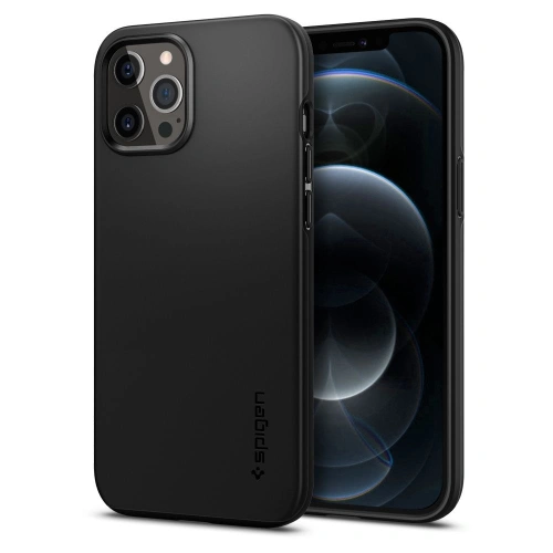 Kup Spigen Apple Tasche Thin Fit iPhone 12 Pro Max Schwarz - SPN1350BLK - {ean13} - Sklep Home Screen