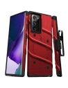 Pancerne etui Zizo Bolt Cover Samsung Galaxy Note 20 Ultra + podstawka & uchwyt do paska (Red/Black)