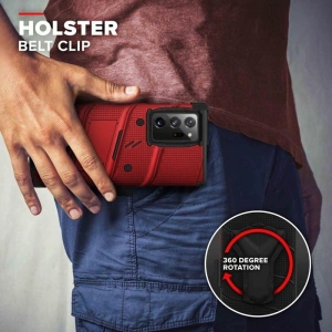 Kup Páncélozott tok Zizo Bolt Cover Samsung Galaxy Note 20 Ultra + állvány & övtartó (Piros/Fekete) - ZIZ058REDBLK - {ean13} - Sklep Home Screen