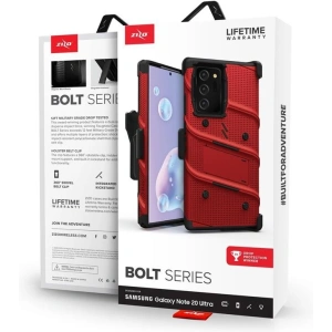 Kup Páncélozott tok Zizo Bolt Cover Samsung Galaxy Note 20 Ultra + állvány & övtartó (Piros/Fekete) - ZIZ058REDBLK - {ean13} - Sklep Home Screen