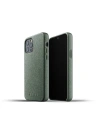 Mujjo Apple Tasche Volllederhülle iPhone 12/12 Pro (grün)