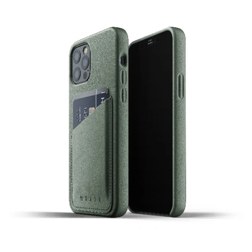 Kup Etui Mujjo Full Leather Wallet Case Apple iPhone 12/12 Pro (zelené) - MUJ043GRN - {ean13} - Sklep Home Screen