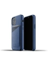 Etui Mujjo Full Leather Wallet Case Apple iPhone 12 mini (modré)