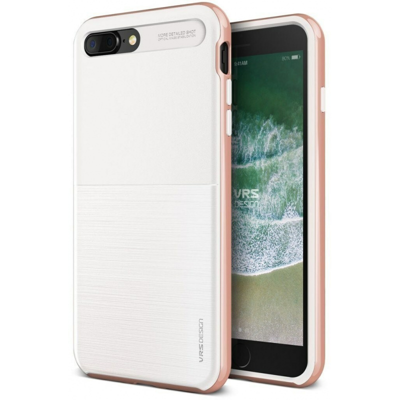 Etui VRS Design High Pro Shield S iPhone 8/7 Plus White Rose