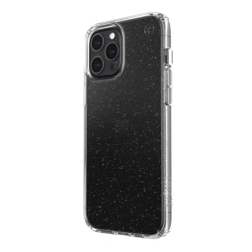 Kup Etui Speck Presidio Perfect-Clear Glitter Apple iPhone 12 Pro Max s povrchovou úpravou MICROBAN (Zlatý třpyt/Průhledný) - SPK207GLDCL - {ean13} - Sklep Home Screen