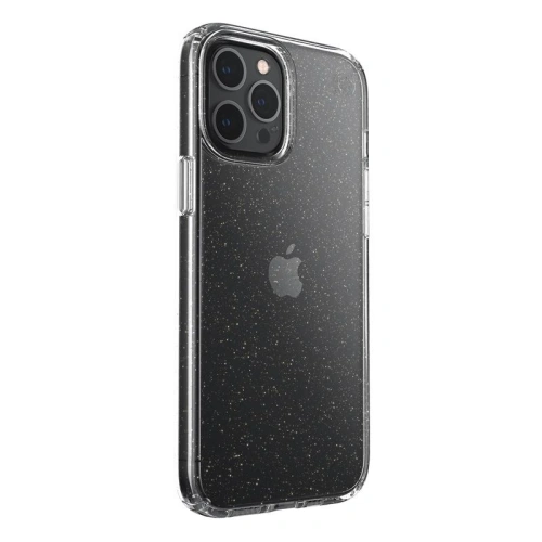 Kup Etui Speck Presidio Perfect-Clear Glitter Apple iPhone 12 Pro Max s povrchovou úpravou MICROBAN (Zlatý třpyt/Průhledný) - SPK207GLDCL - {ean13} - Sklep Home Screen