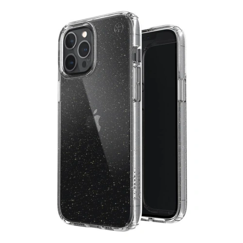 Kup Etui Speck Presidio Perfect-Clear Glitter Apple iPhone 12 Pro Max s povrchovou úpravou MICROBAN (Zlatý třpyt/Průhledný) - SPK207GLDCL - {ean13} - Sklep Home Screen