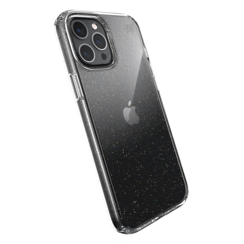 Kup Etui Speck Presidio Perfect-Clear Glitter Apple iPhone 12 Pro Max s povrchovou úpravou MICROBAN (Zlatý třpyt/Průhledný) - SPK207GLDCL - {ean13} - Sklep Home Screen