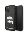 Etui Karl Lagerfeld KLHCN58CSKCBK Apple iPhone 11 Pro fekete/hardcase Ikonik kártyatartóval