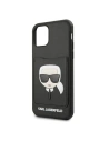 Kup Etui Karl Lagerfeld KLHCN58CSKCBK Apple iPhone 11 Pro fekete/hardcase Ikonik kártyatartóval - KLD380BLK - {ean13} - Sklep Home Screen