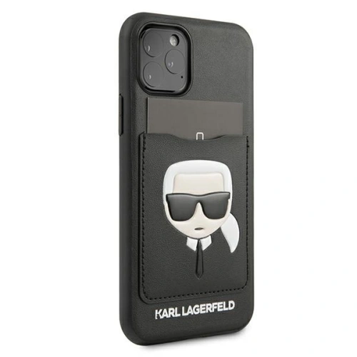 Kup Etui Karl Lagerfeld KLHCN58CSKCBK Apple iPhone 11 Pro fekete/hardcase Ikonik kártyatartóval - KLD380BLK - {ean13} - Sklep Home Screen