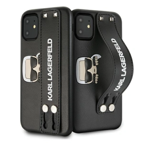 Kup Etui Karl Lagerfeld KLHCN61HA2BK Apple iPhone 11 fekete/hardcase Iconic Hand Strap - KLD382BLK - {ean13} - Sklep Home Screen