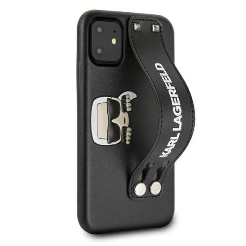 Kup Karl Lagerfeld Apple Tasche KLHCN61HA2BK iPhone 11 schwarz/schwarz Hardcase Iconic Hand Strap - KLD382BLK - {ean13} - Sklep Home Screen