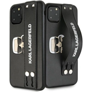 Buy Karl Lagerfeld KLHCN65HA2BK Apple iPhone 11 Pro Max black hardcase Iconic Hand Strap - KLD383BLK - {ean13} - Home Screen Store Europe